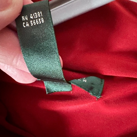 Ralph Lauren Elegant One Shoulder Slimming Dress Fall Wedding Cocktail RN41381 - Picture 11 of 13